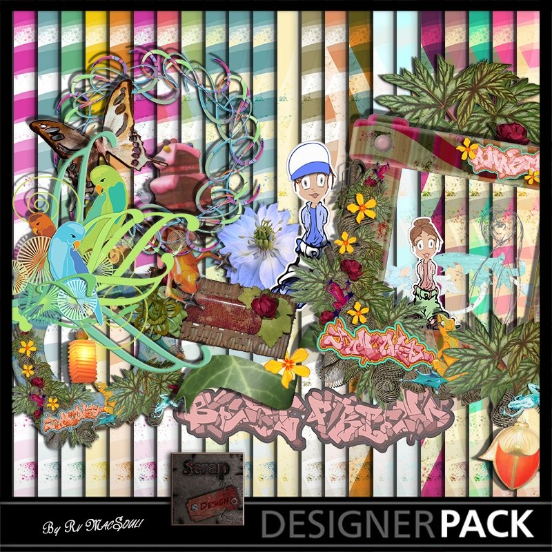 Mia Street Art Digital Bundles Scrap'n'Design 4,45 €