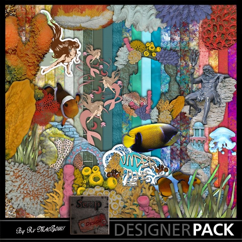 Bundle Sous l'Océans Digital Bundles Scrap'n'Design 4,90 €