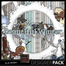 White Christmas Scrap'n'Design Digital Bundles 8,50 €
