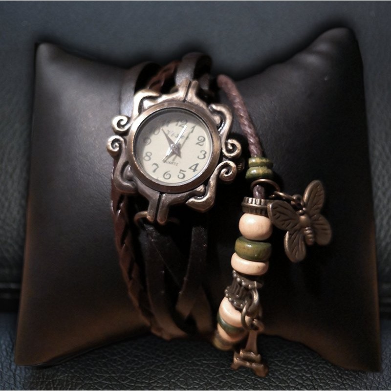 Brown Bracelet Clock Watches & Watches-Pocket 15,00 €