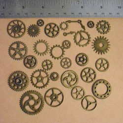 Set of Gears Bronze Colored Scrap'n'Design Charms and Pendants 4,60 €
