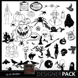 Halloween Photoshop Brushes Scrap'n'Design Psd Brushes 4,99 €