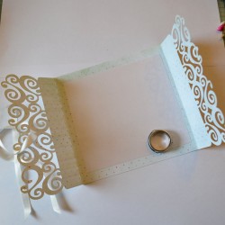 Faire part Mariage simple Carterie Scrap'n'Design 4,90 €