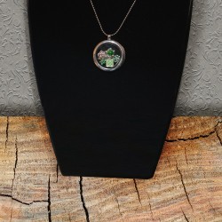 Green Floating Necklace & Charms Scrap'n'Design Necklaces 14,00 €